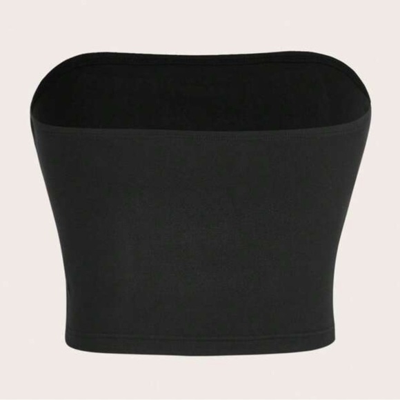 SHEIN Black Tube Top with White Tiger Graphic - Picture 2 of 2